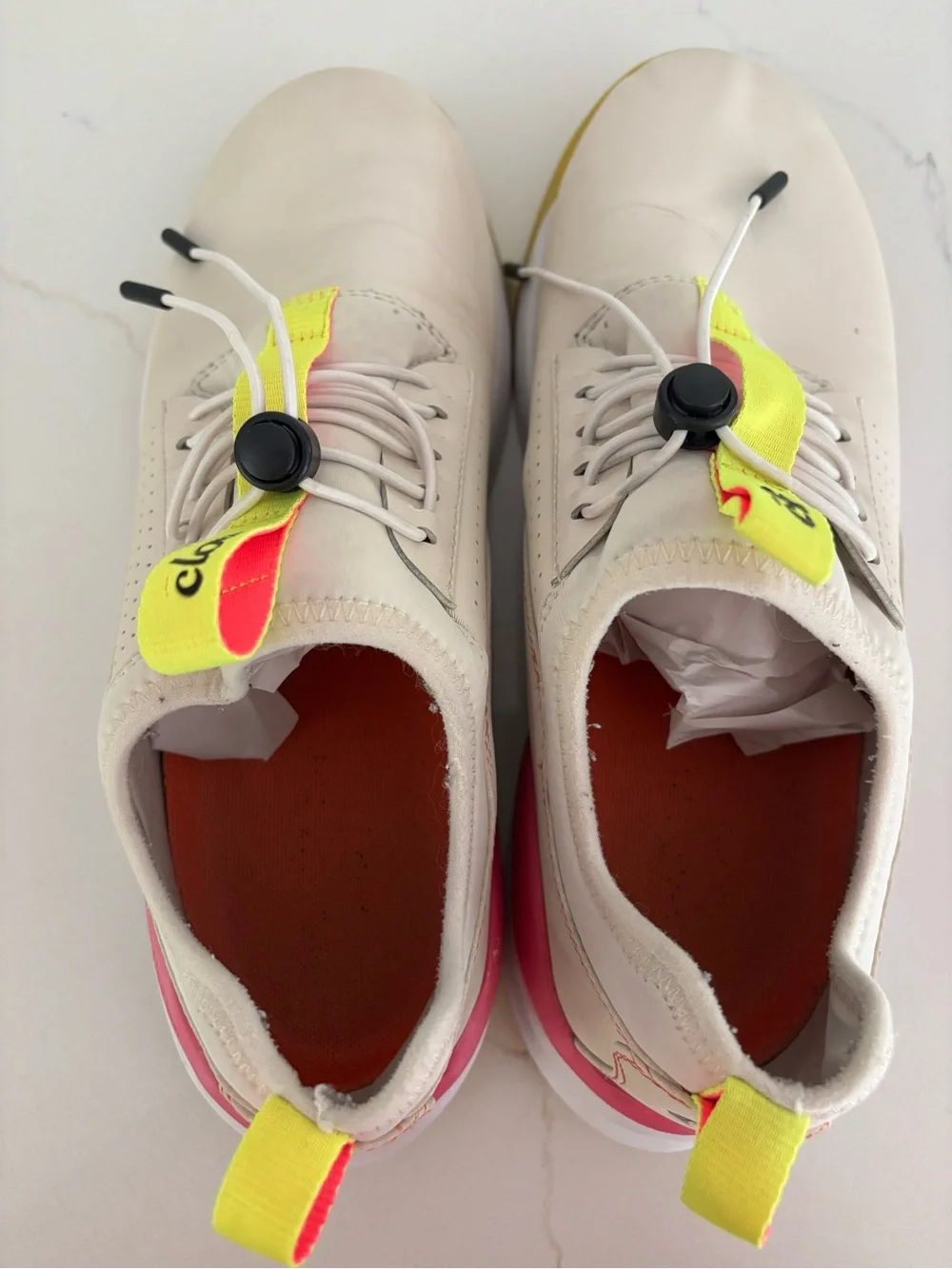 Clove Womens Size 10.5 Lemonade Comfort Shoes Healthcare Nursing Pink Yellow